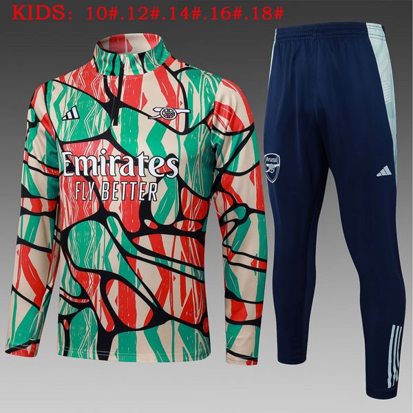 Ninos Sudadera De Training Arsenal 2025/26 Verde Rojo